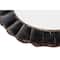 Hello Honey® 31" Black Oval Scalloped Metal Mirror
